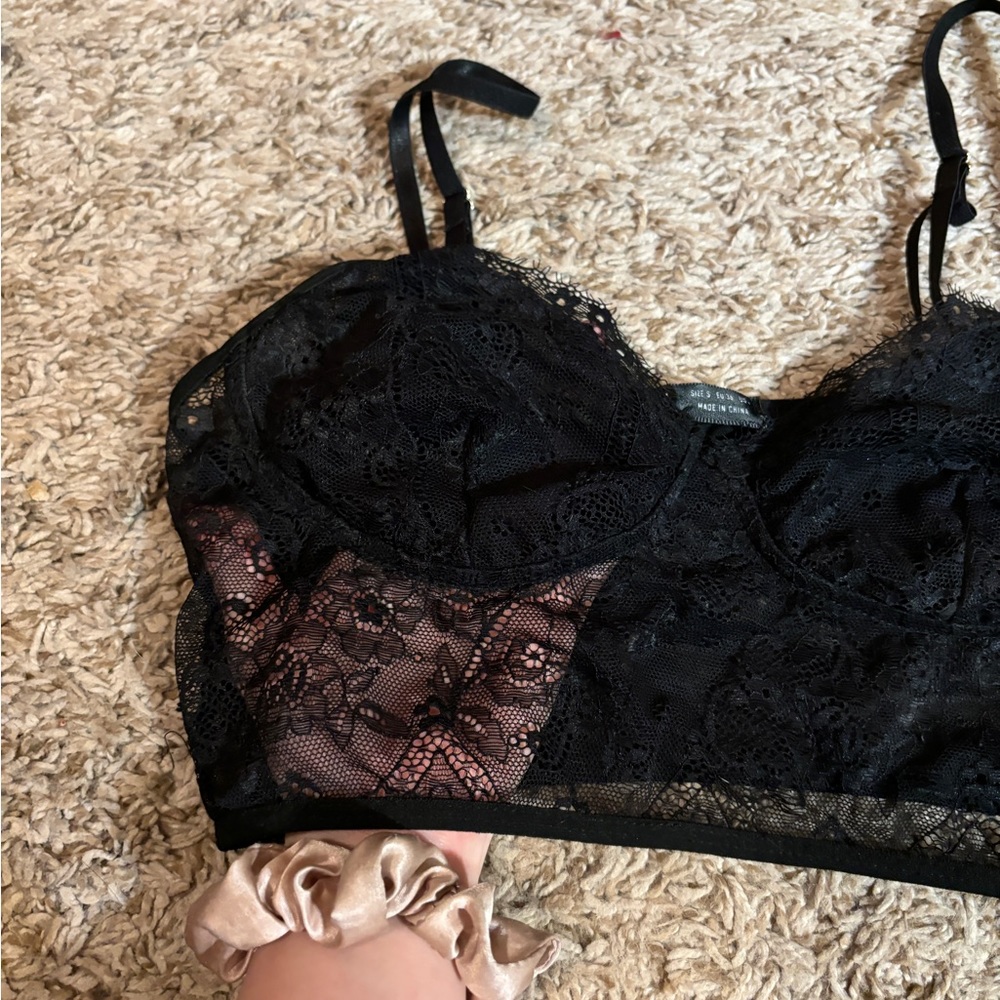 Black crop top
